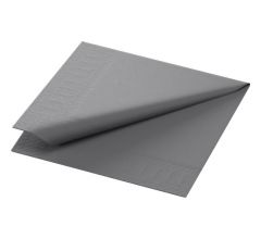 DUNI Granite Gray Zelltuchserviette 24 x 24cm