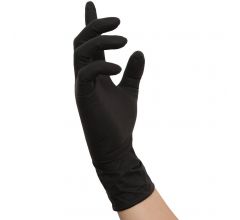 Latex-Einmalhandschuhe schwarz